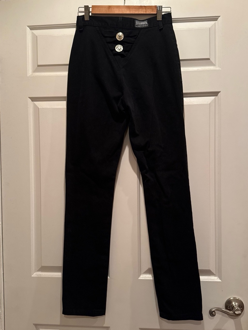 Vintage RoughRider High Waisted Black Pants Straight Leg